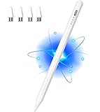 Kenkor Active Stylus Pen für Touchscreens mit Magnetischem Design Typ-C-Aufladung, POM 1,5 mm Feder, Pad Stift für Android iOS Tablet Pad/Pro/Air/Mini/Smartphones und Tablets Geräte (Weiß)