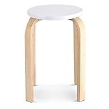 Greensen Holzhocker, Stapelhocker Rund Küchenhocker Holz Hocker Barhocker...