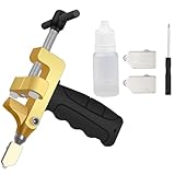 Hand-Glasschneider-Werkzeug, 2-in-1 Manuelles Glasfliesenschneider...
