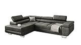 KREATIVE FURNITURE & DESIGN Ecksofa mit Schlaffunktion L-Form, Sofa Couch mit...