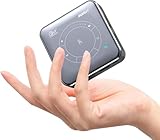 QIAOLET Mini Beamer, LED DLP Beamer Klein mit akku, 1080P Unterstützung, WiFi 6...