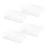 LYNNRICK 4 StüCk Durchsichtiger CD-Halter Aus Acryl mit Anheftbarem...