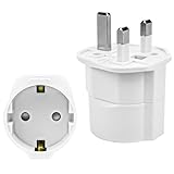 UK Adapter Reiseadapter, 2 Pack Adapter England Deutschland Stecker,UK Adapter...