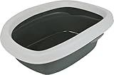 TRIXIE Katzentoilette Carlo - abnehmbarer Rand - leicht zu reinigen - Kunststoff...