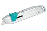 Wolfcraft Sicherheitsmesser aus Metall mit einziehbarer Klinge I 4134000 I...