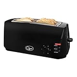 Quest Toaster 4 Scheiben Langschlitz – 1400W, Extra Breite Schlitze, 6-stufige...