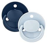 Baby Nova Silikon Beruhigungssauger Runde Kirschform Schnuller 2er Pack 0-24...