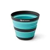 Sea to Summit Frontier Ultraleichter, faltbarer Campingbecher, 340 ml, Aqua Sea...