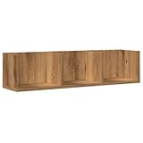 vidaXL CD-Wandregal Artisan-Eiche 75x18x18 cm Holzwerkstoff, Regal, Wandablage,...