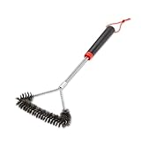 Weber Three-Sided Grill Brush Dreiseitige Grillbürste, 46 cm, Schwarz/Silber,...