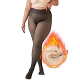GuKKK Thermostrumpfhosen,Thermostrumpfhose Damen Schwarz Damen Winter...