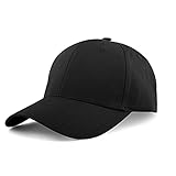 KELOYI Basecap Herren Sommer Basecap Damen Schwarz Adjustable Baumwolle Baseball...