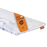 sleepling Gel Topper 90x200cm, Höhe 6 cm, Matratzentopper Gelschaum,...