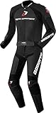 Bogotto Losail 2-Teiler Motorrad Lederkombi (Black,50)