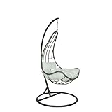 HOME DELUXE - Hängesessel CAMA - Grau, Höhe 200 cm - inkl. Gestell, Sitz- und...