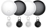 Bluetooth Schlüsselfinder 4er Pack, Smart Tag Kompatibel mit Apple Wo ist...