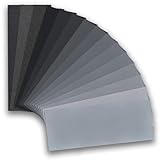 Jinpojun Schleifpapier Set [23 x 9 cm], 15 Stück Körnung von 80 bis 3000, Nass...