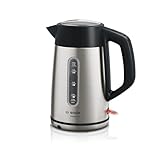 Bosch kabelloser Wasserkocher DesignLine TWK4P440, Ausgießen ohne Spritzer,...