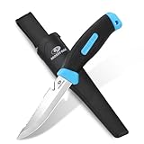 Mossy Oak Outdoor Messer feststehende Klinge, Jagdmesser mit Scheide,...