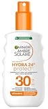 Garnier Ambre Solaire Hydra Protect+ Sonnenschutz-Milch 24h LSF 30, Schutz vor...