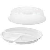 Westmark Mikrowellen-Set, 2tlg, Menüteller und Abdeckhaube, ø je 25 cm,...