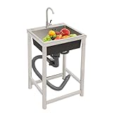 Edelstahl- Multifunktionswaschtisch, Mobile Spüle, Freistehende Spüle für den...