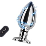Lmgoc NEU Elektroshock Analvibrator Metall Elektrostimulation Analplug mit 10...