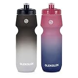 GLEKGLEK Trinkflasche Sport 750ml, Fahrradflasche Geruchsfrei, für Indoor...