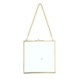 SUMTree Bilderrahmen aus Metall und Glas Hängende Glas Fotorahmen Geometrische...