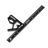 Faithfull Prestige Kombinationswinkel, Schwarz, Aluminium, 300 mm (12 Zoll) –...