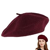 Febbya Französische Baskenmütze,Klassische Baskenmütze,Barett Mütze...