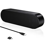 ZETIY PC Lautsprecher, USB Portable Computer Lautsprecher Mini Soundbar mit 3D...