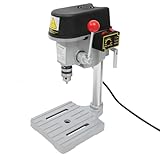 Mini Säulenbohrmaschine - 340W 220V Tischbohrmaschine Standbohrmaschine 3...