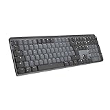 Logitech MX Mechanische kabellose beleuchtete Performance-Tastatur, Taktile...