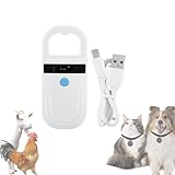 Gugxiom Chiplesegerät für Tiere, 134,2Khz/125Khz RFID-Lesegerät mit...