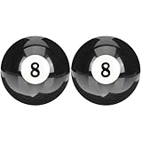 Toddmomy 4 StüCk Billard Kugel Set: Billard Schwarz Acht-Kugel-StoßStange...