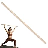 MOE UHANE® Gymnastikstab aus Holz 100 cm für Training, Yoga, Fitness,...
