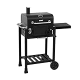 TAINO HERO Smoker klein BBQ Grillwagen Holzkohle-Grill Grillkamin Standgrill...
