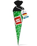 itenga Geschwisterschultüte 35cm Motiv Pixel Geschenkverpackung kleine...