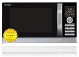 SHARP 843 INW Mikrowelle mit Grill & Heißluft – 25 L, 900 W, 10...
