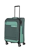 Travelite 4-Rad Koffer Größe M Weichschale aus recyceltem Material, Gepäck...
