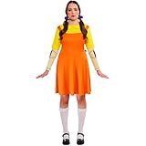 Rubies Offiziel Squid Game Classic Girl Doll Erwachsenekostüm, Verkleidung für...