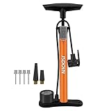 Jsdoin Luftpumpe Fahrrad-Standpumpe mit Manometer,Standluftpumpe, Fahrradpumpe...