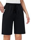 MOVE BEYOND Damen Bermuda Shorts Kurze Hose Sommer Baumwolle Sporthose...