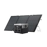 EF ECOFLOW Tragbare Powerstation River 2 MAX mit 160W Faltbare solarpanel, 512Wh...