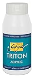 KREUL 17017 - Solo Goya Triton Acrylfarbe weiß, 750 ml Flasche, schnell und...