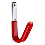 OrgaTech 2 x Universalhaken flach gummiert 82 x 35 mm Gerätehalter Montagehaken...
