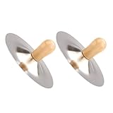 BESPORTBLE 2 Stück Teiliges Fingerzimbel mit Holzgriffen Stabile Metallbecken...