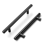 goldenwarm 15 Stück Möbelgriffe 128mm - Küchengriffe Schwarz Küchenschrank...