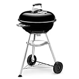 Weber Compact Kettle Holzkohlegrill, Ø 47cm Grillfäche, BBQ Grill mit...